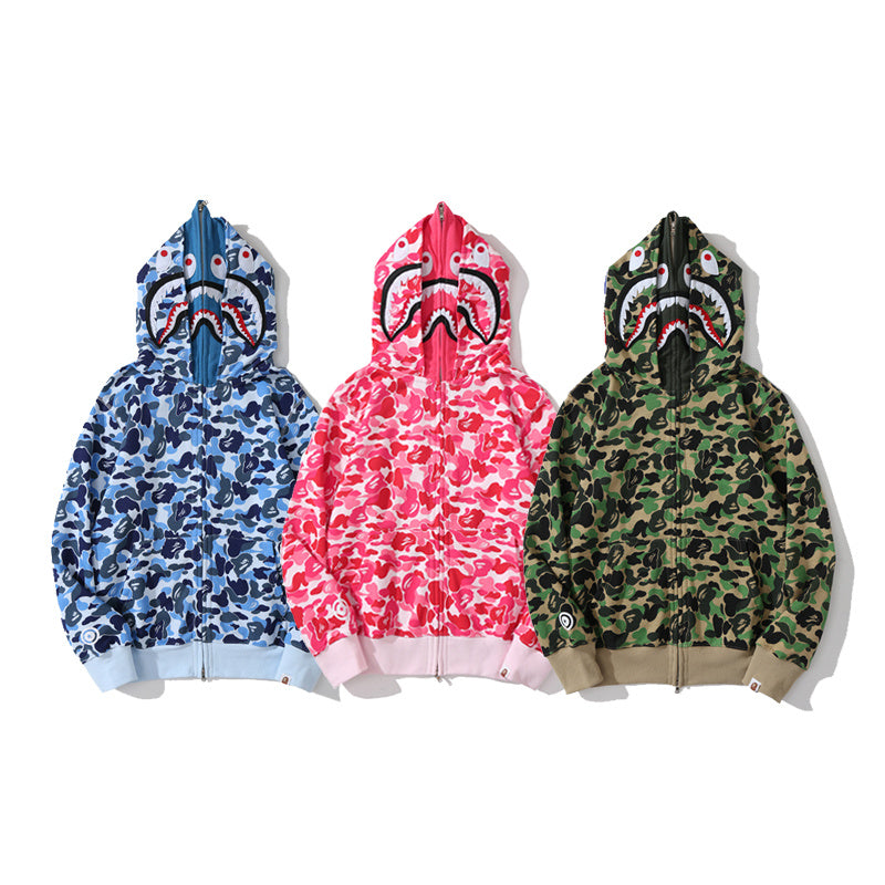 A Bathing Ape shark full-zip hoodie