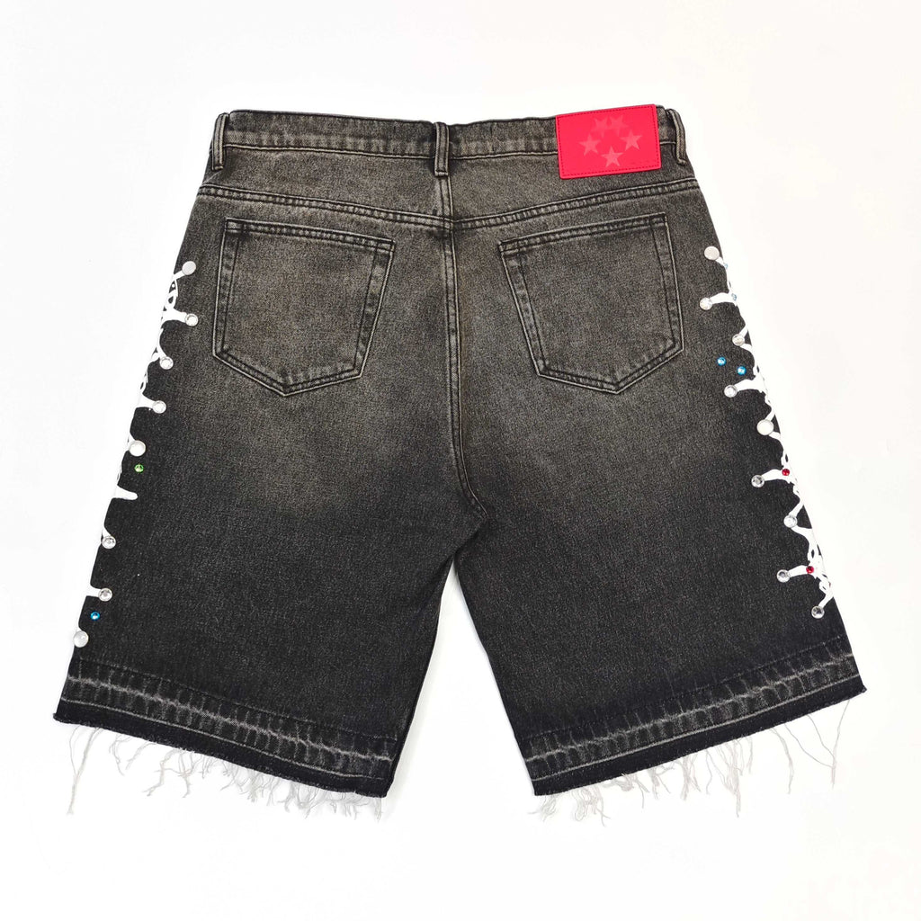 Sp5der Denim Shorts