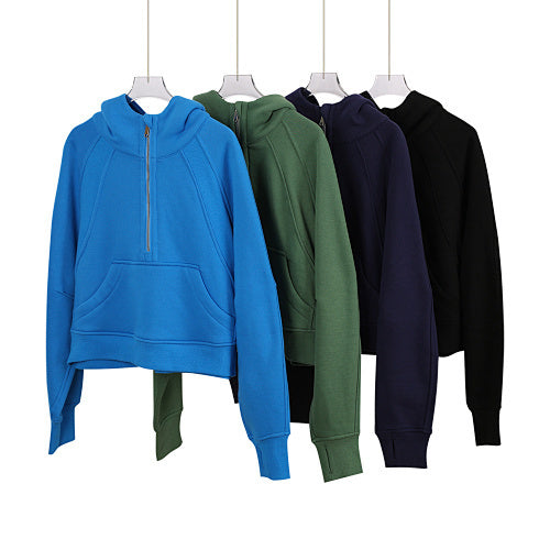 Half-pull hooded sweater collection