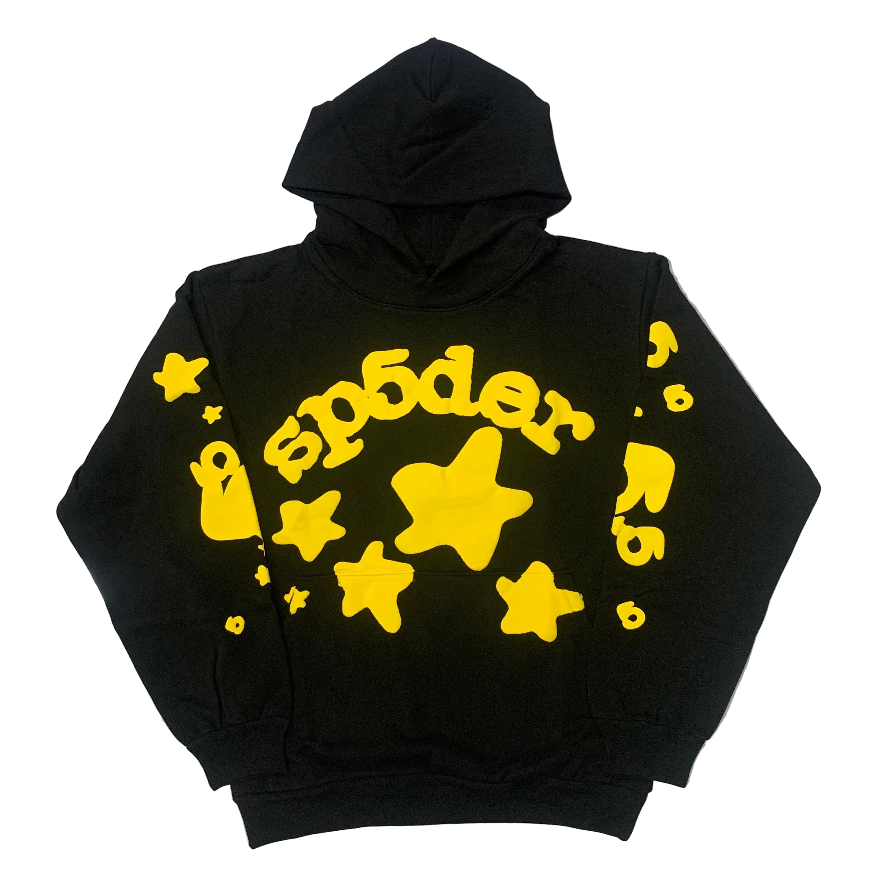 Sp5der Beluga Hoddie Onyx/Yellow