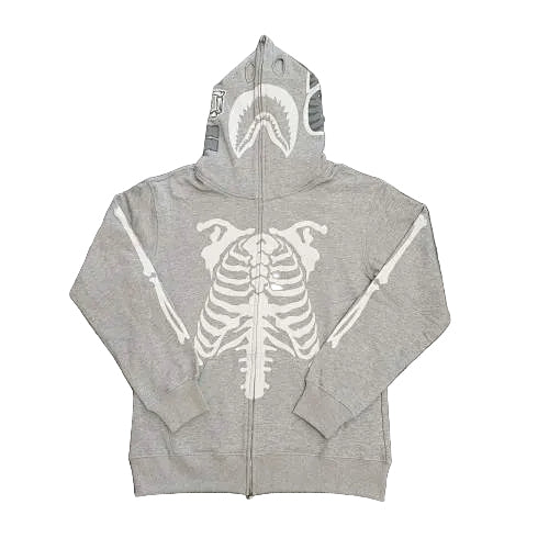 Bathing Skeleton Shark hoodie