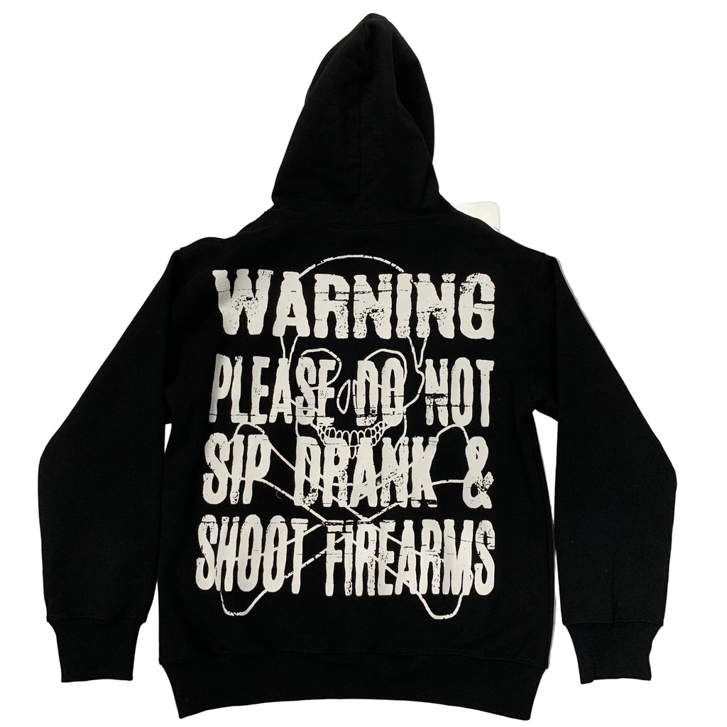 COUGH SYRUP "Warning" HOODIE BLACK