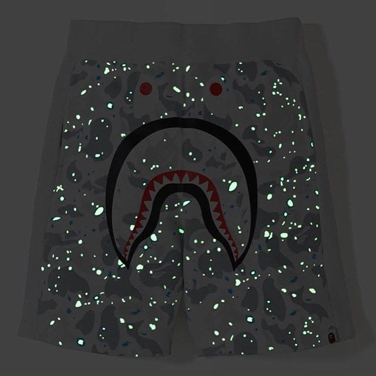 Bape Space Camo Shark Sweat Shorts
