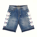 Sp5der Denim Shorts