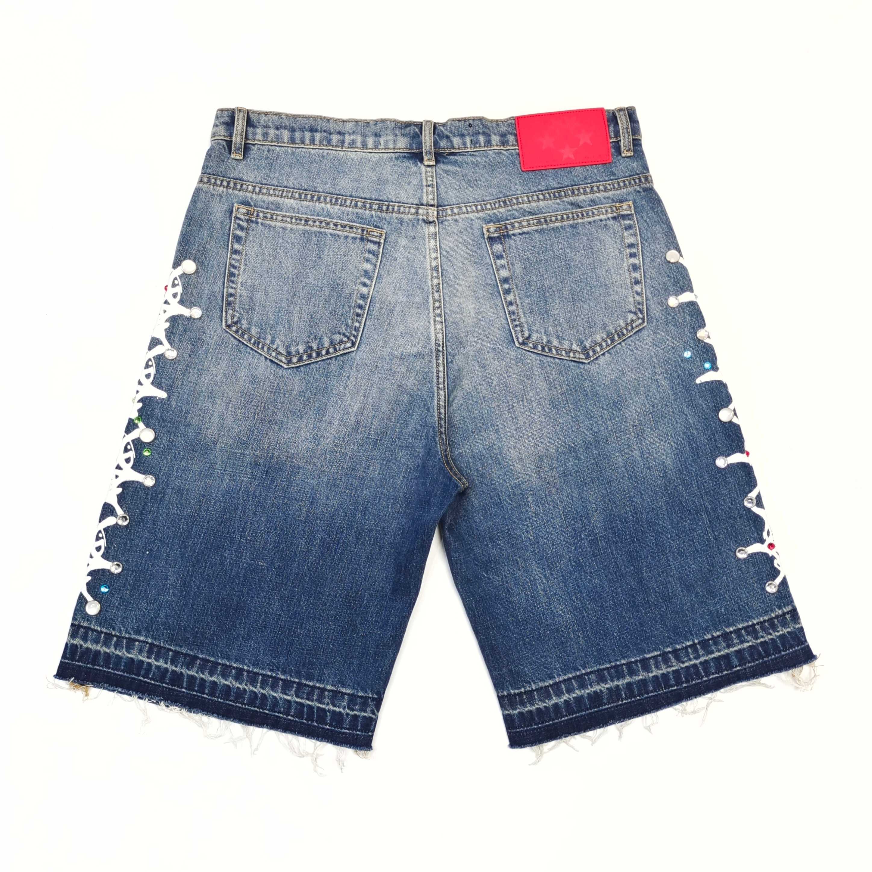 Sp5der Denim Shorts