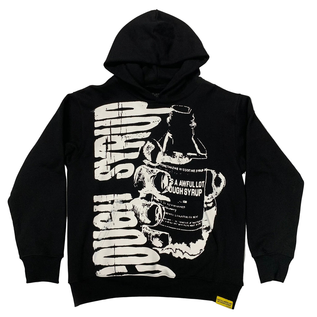 COUGH SYRUP "Warning" HOODIE BLACK