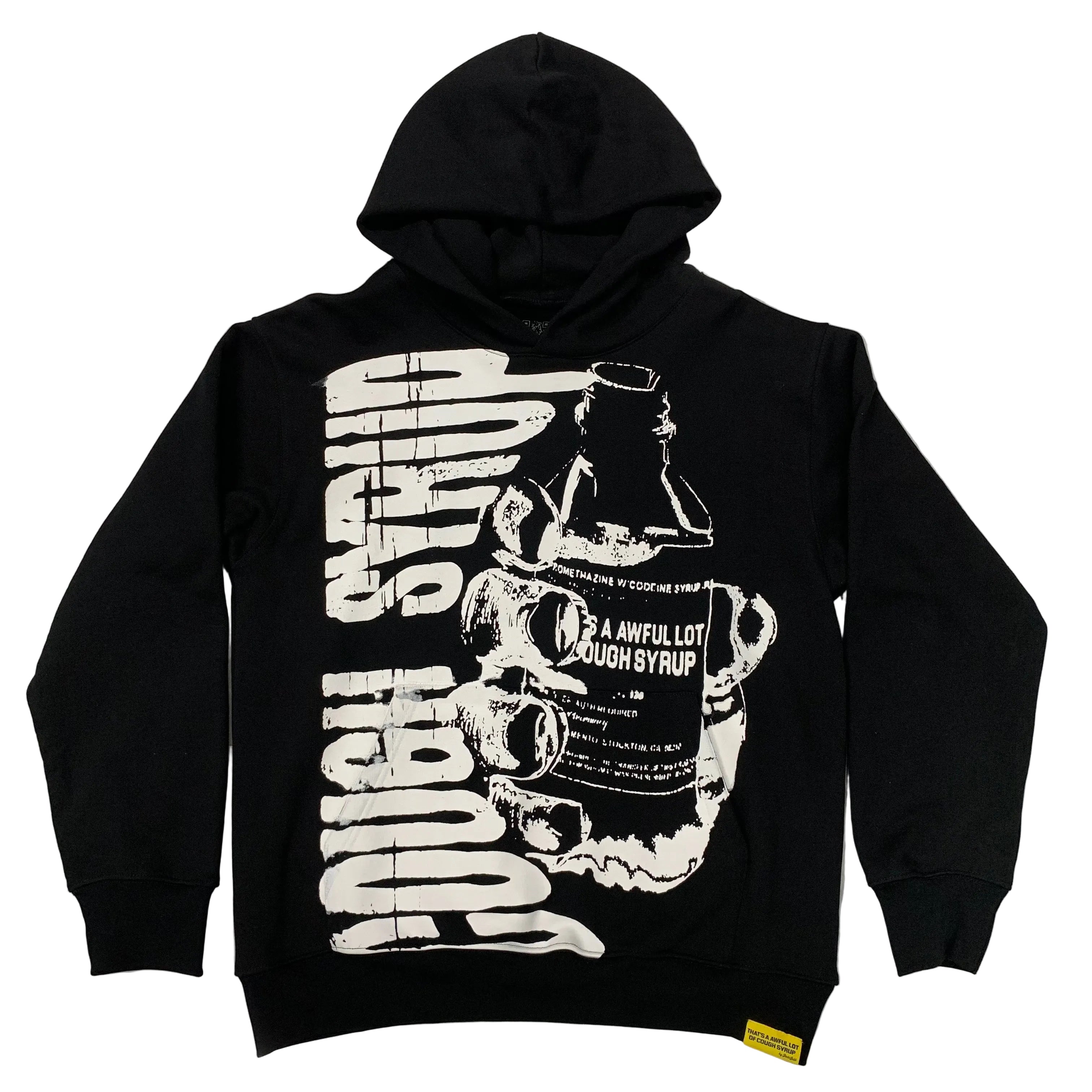 COUGH SYRUP "Warning" HOODIE BLACK
