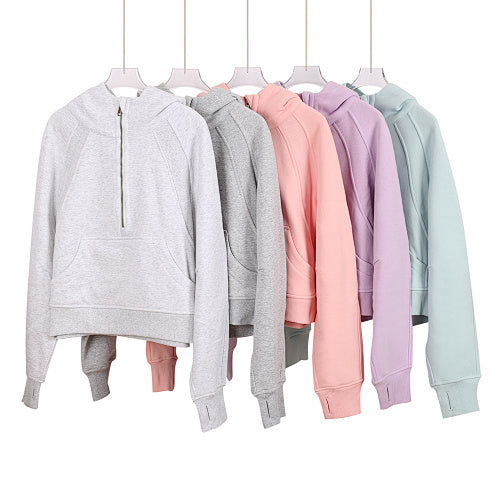 Half-pull hooded sweater collection