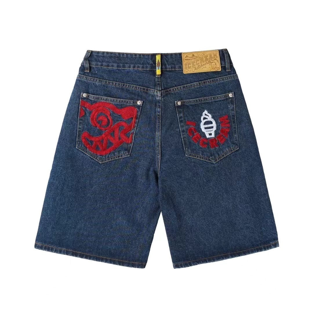 BBC IceCream Puppy Denim Shorts