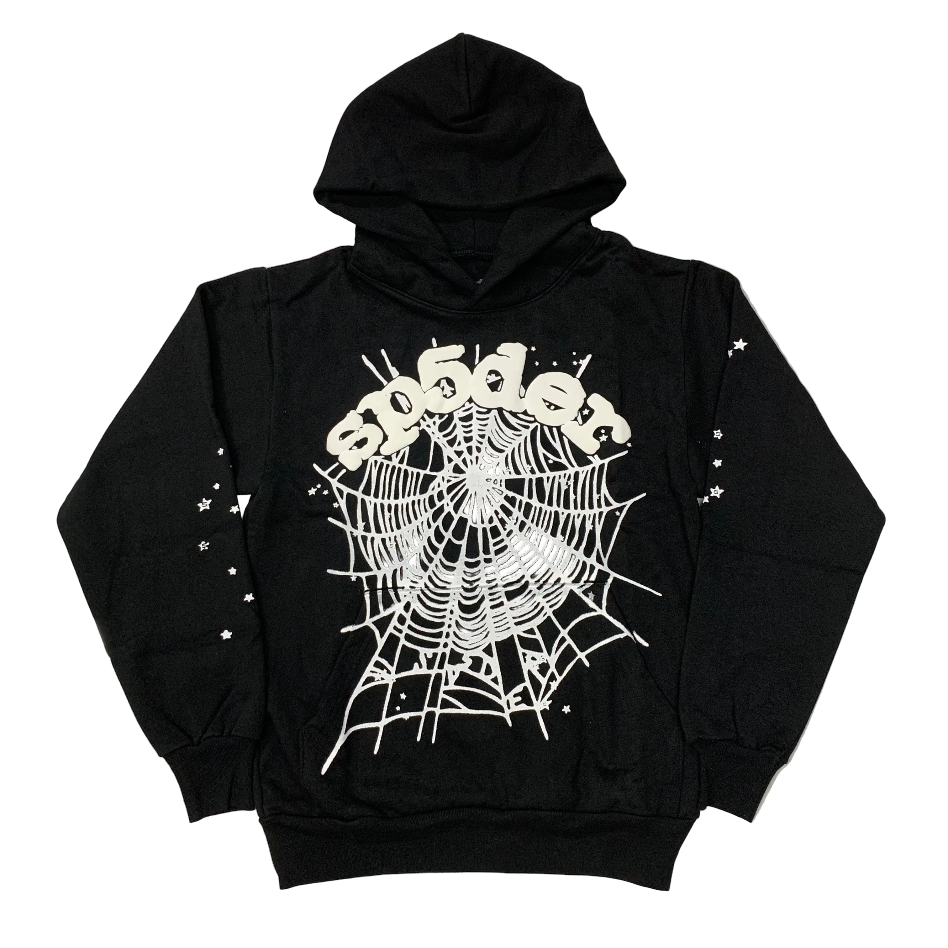 Sp5der OG Web Hoodie Black