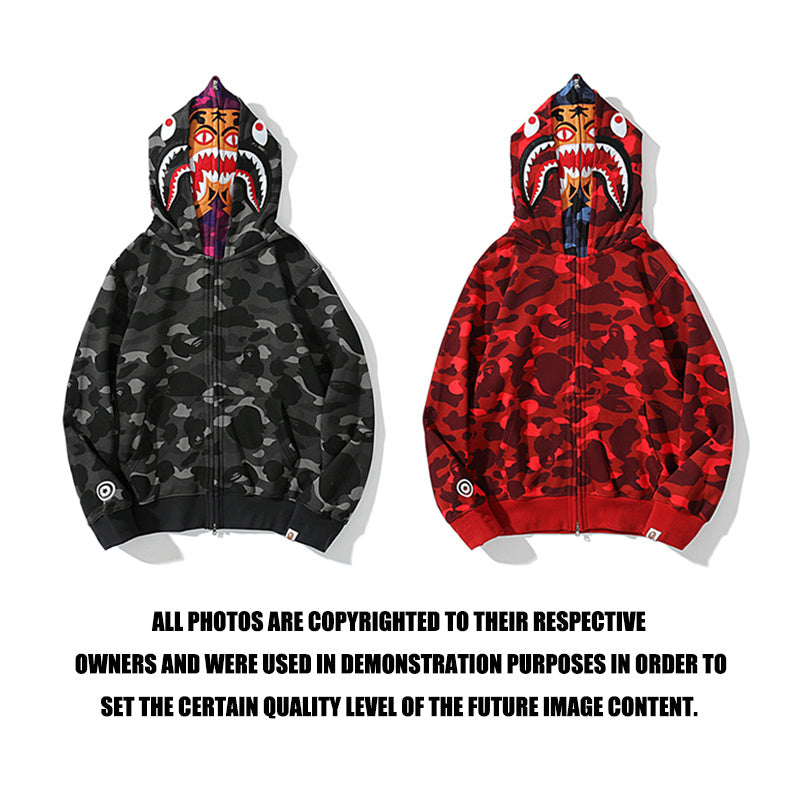 A Bathing Ape shark full-zip hoodie
